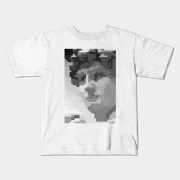 David by Michelangelo (pixel art) Kids T-Shirt by Dmitry_Buldakov